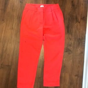 J Crew bright coral dress pants